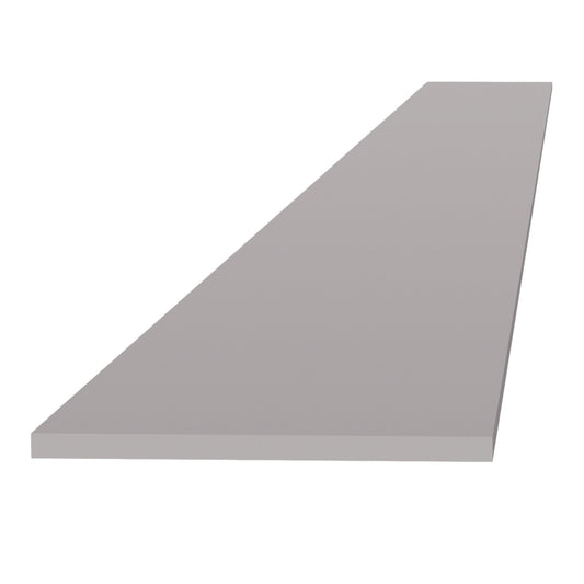 TK8-SLG: Shaker Light Grey 96"W x 4-1/2"H x 1/4"D Toe Kick Plate