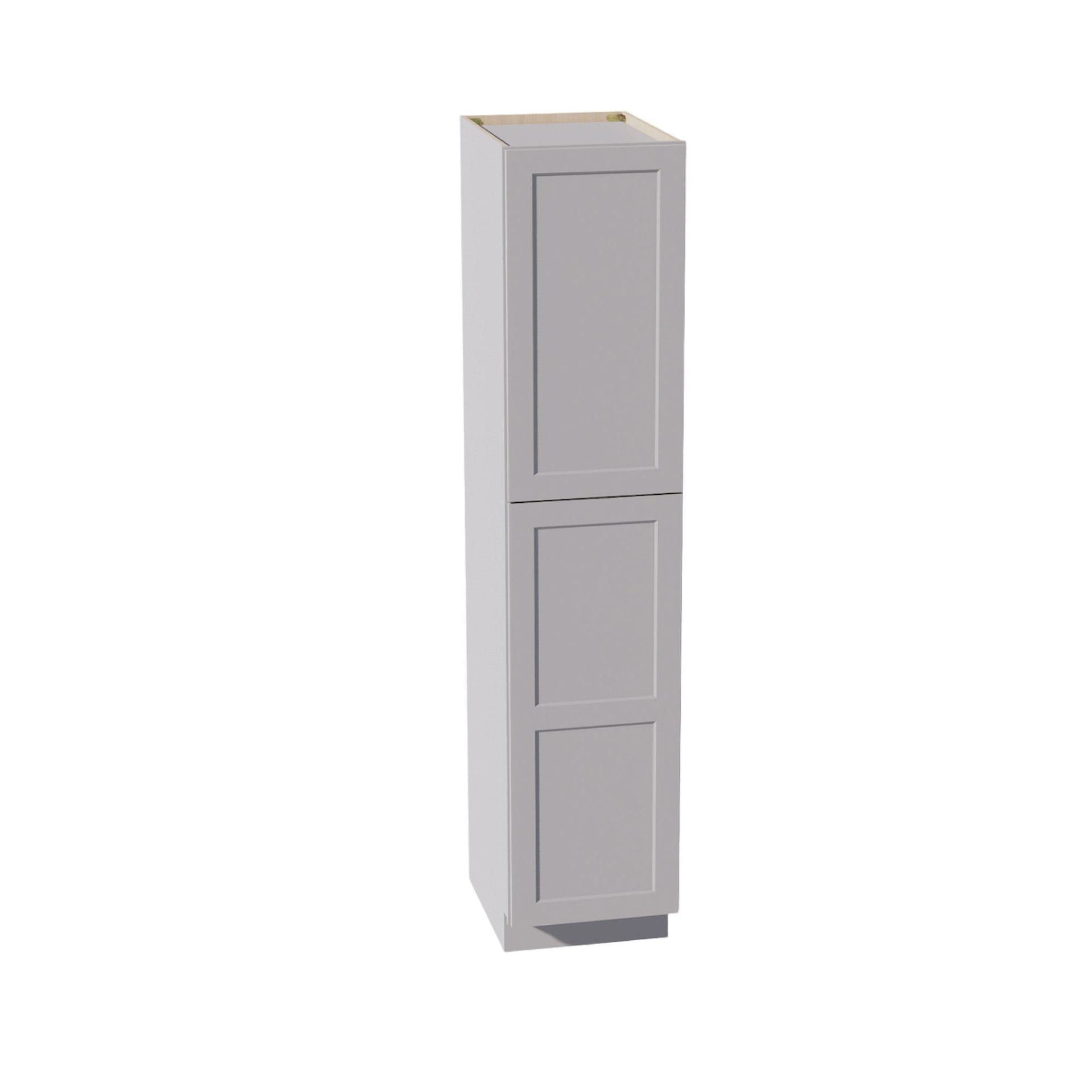 TP1884-SLG  Tall Shelf Pantry Cabinet 2 Door & 6 Sheleves - Shaker Style - Light Grey   18"W x 84"H x 24"D