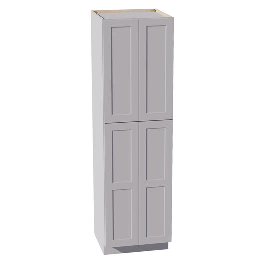 TP2484-SLG  Tall Shelf Pantry Cabinet 4 Door & 6 Sheleves - Shaker Style - Light Grey   24" W x 84"H x 24"D