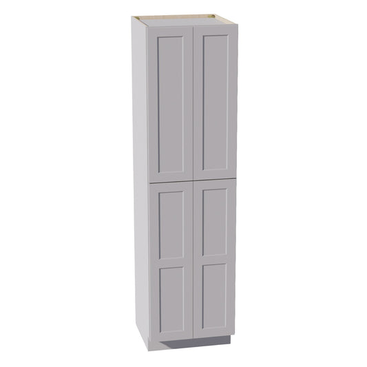 TP2490-SLG  Tall Shelf Pantry Cabinet 4 Door & 6 Sheleves - Shaker Style - Light Grey   24" W x 90"H x 24"D