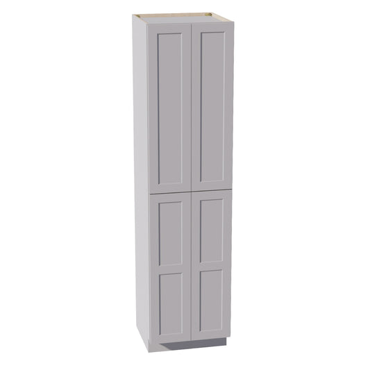 TP2496-SLG  Tall Shelf Pantry Cabinet 4 Door & 6 Sheleves - Shaker Style - Light Grey   24" W x 96"H x 24"D