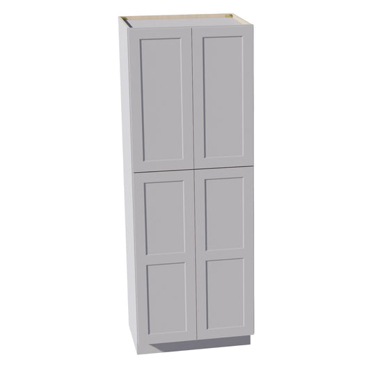 TP3084-SLG  Tall Shelf Pantry Cabinet 2 Door & 6 Sheleves - Shaker Style - Light Grey   30" W x 84"H x 24"D