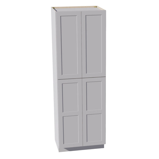 TP3090-SLG  Tall Shelf Pantry Cabinet 2 Door & 6 Sheleves - Shaker Style - Light Grey   30" W x 90"H x 24"D