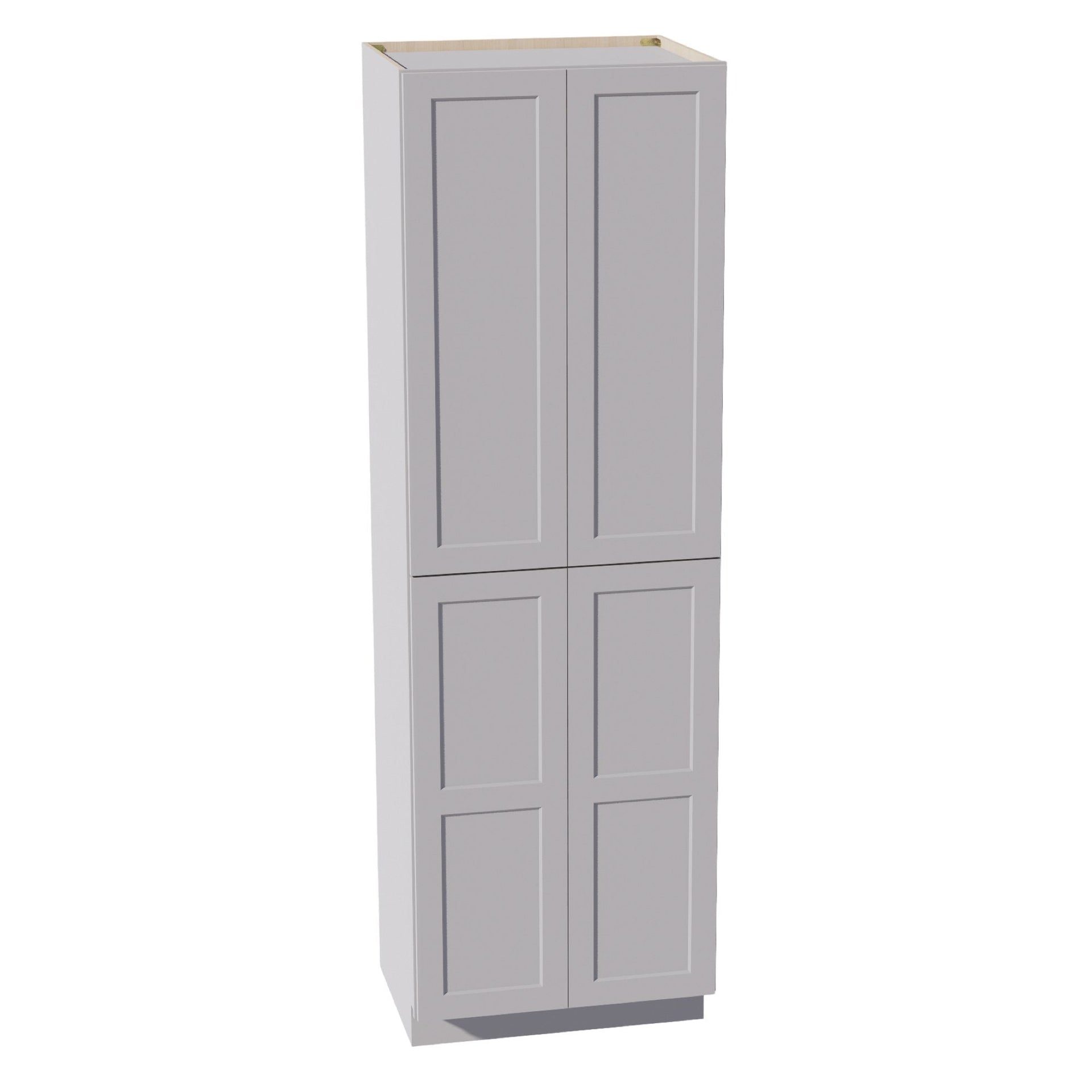 TP3096-SLG  Tall Shelf Pantry Cabinet 2 Door & 6 Sheleves - Shaker Style - Light Grey   30" W x 96"H x 24"D