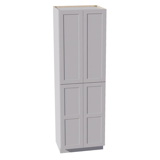 TP3096-SLG  Tall Shelf Pantry Cabinet 2 Door & 6 Sheleves - Shaker Style - Light Grey   30" W x 96"H x 24"D