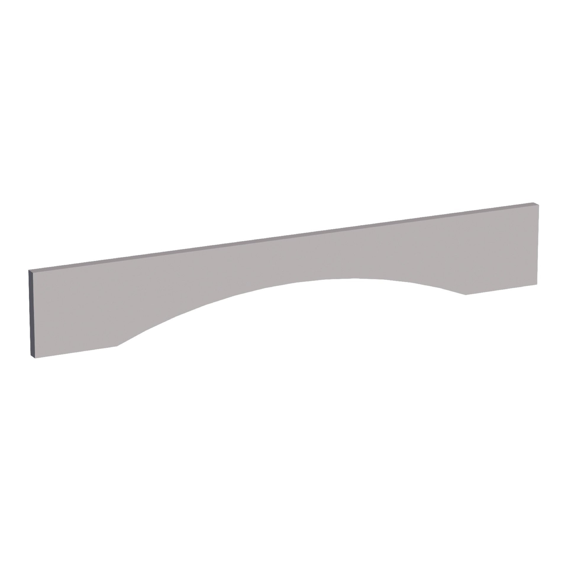 VAR36-SLG: Shaker Light Grey 36"W x 5-1/2"H x 3/4"D Arched Valance