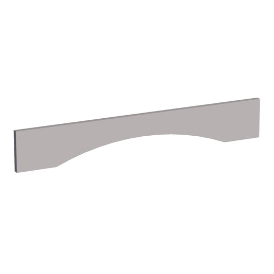 VAR36-SLG: Shaker Light Grey 36"W x 5-1/2"H x 3/4"D Arched Valance