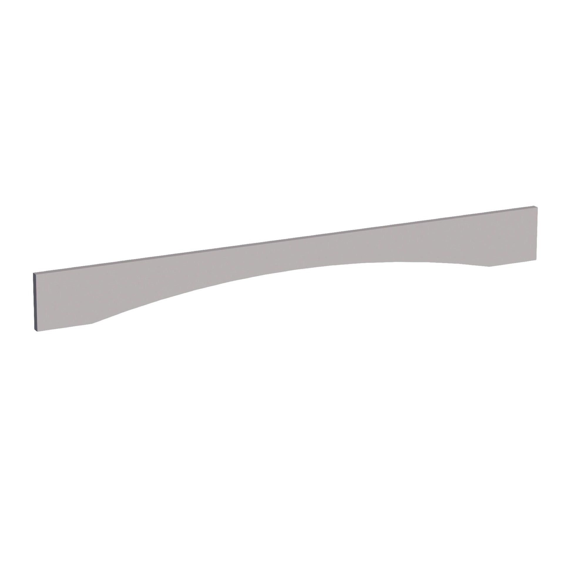 VAR54-SLG  Arched Valance - Shaker Style - Light Grey   54"W x 5-1/2"H x