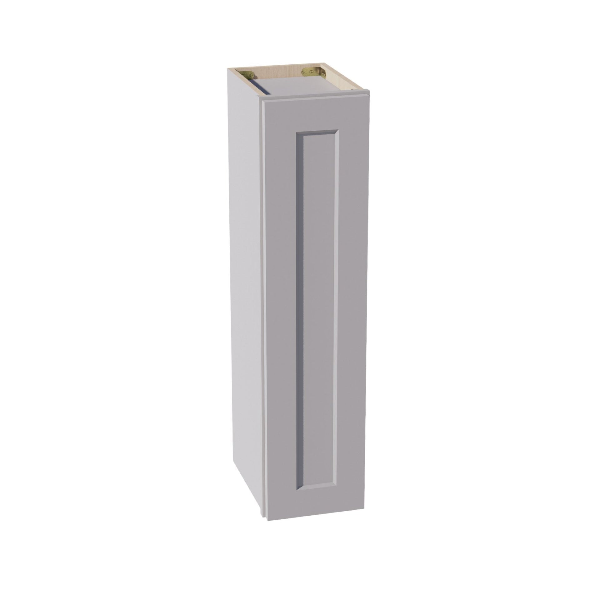 W0936-SLG  Wall Cabinet 1 Door & 2 Shelves - Shaker Style - Light Grey   09"W x 36"H x 12"D
