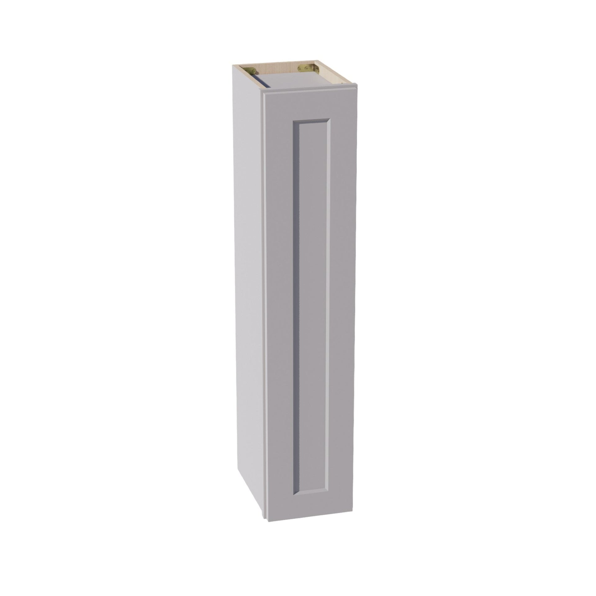 W0942-SLG  Wall Cabinet 1 Door & 2 Shelves - Shaker Style - Light Grey   09"W x 42"H x 12"D