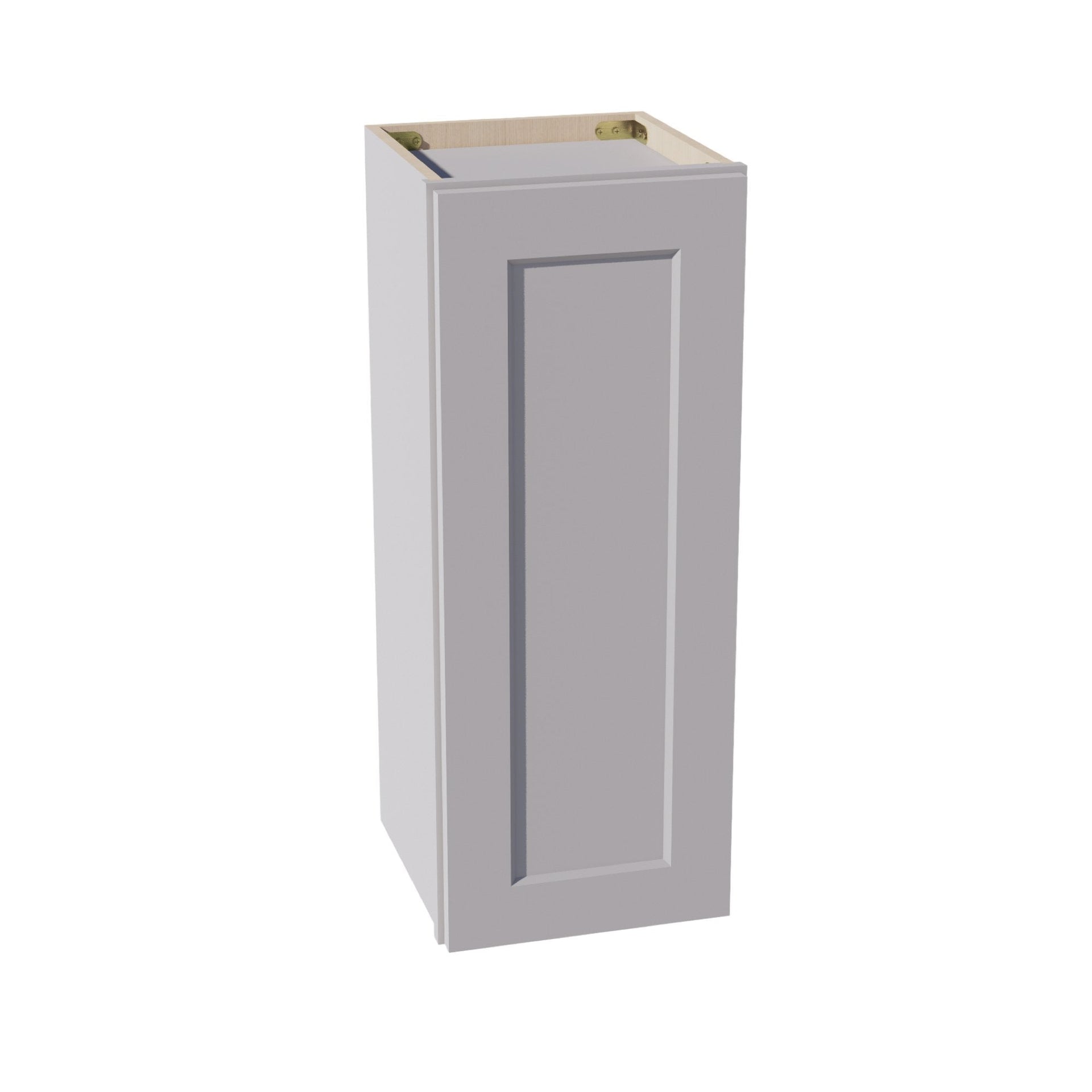 W1230-SLG  Wall Cabinet 1 Door & 2 Shelves - Shaker Style - Light Grey   12"W x 30"H x 12"D