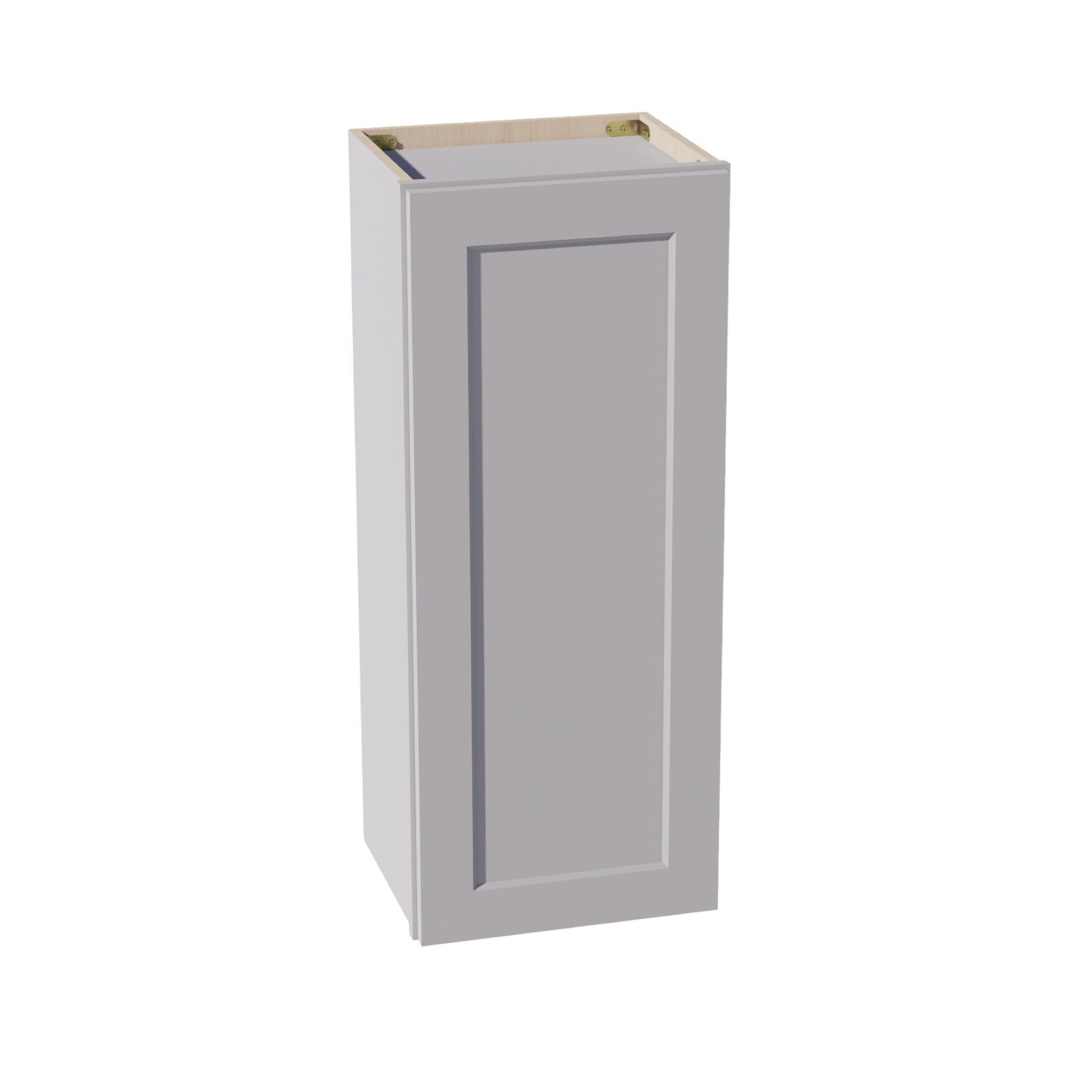 W1536-SLG  Wall Cabinet 1 Door & 2 Shelves - Shaker Style - Light Grey   15"W x 36"H x 12"D