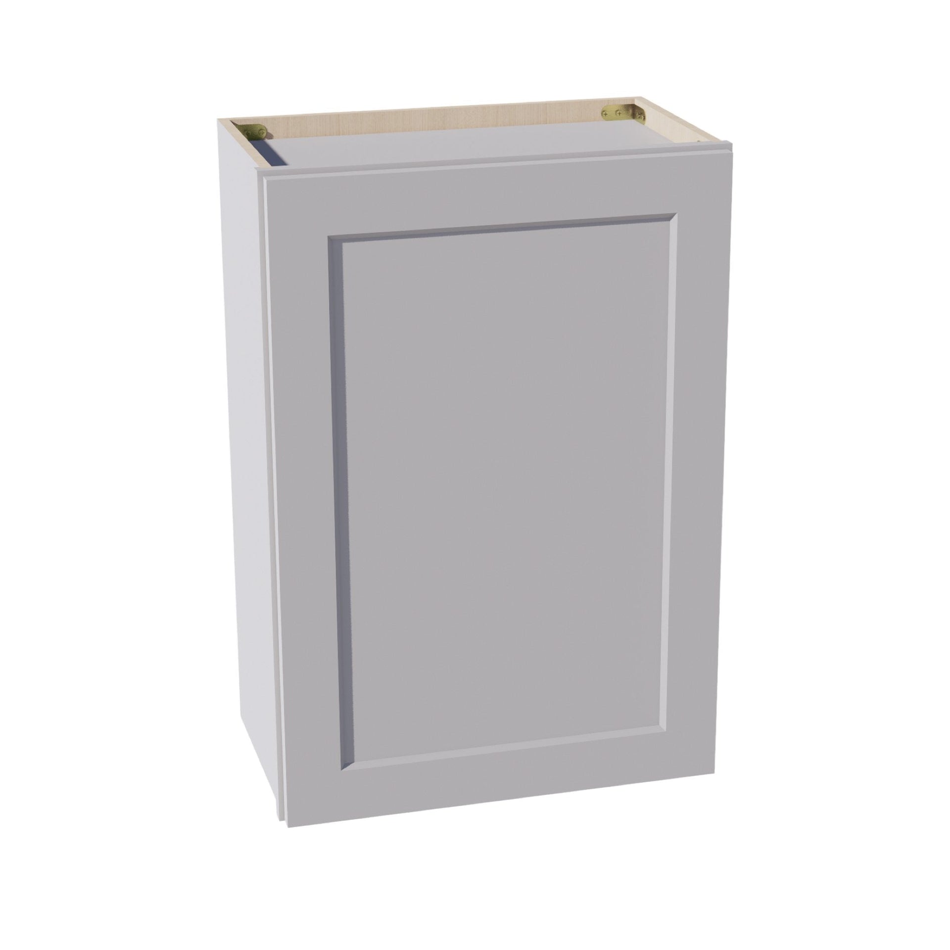 W2130-SLG  Wall Cabinet 1 Door & 2 Shelves - Shaker Style - Light Grey   21"W x 30"H x 12"D