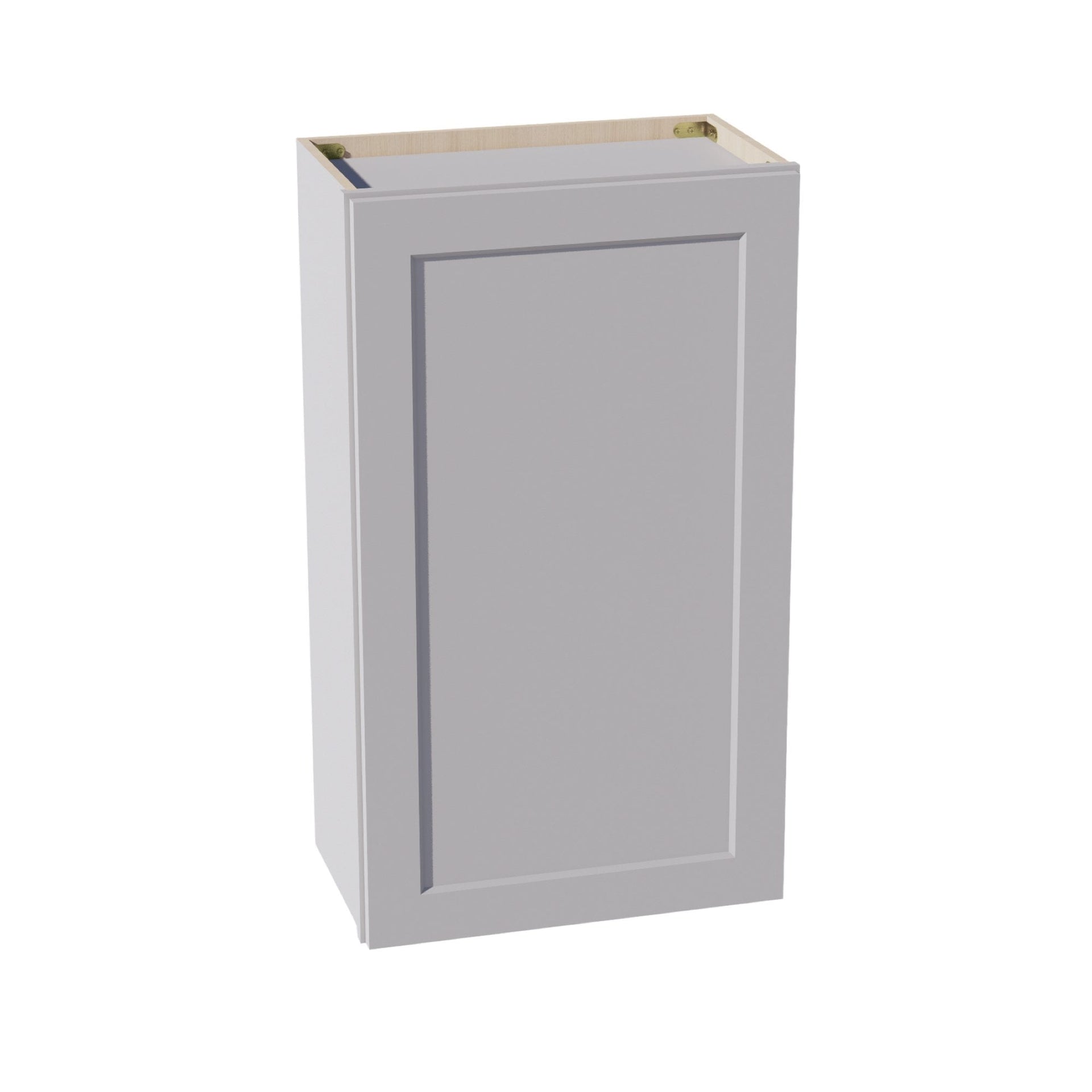 W2136-SLG  Wall Cabinet 1 Door & 2 Shelves - Shaker Style - Light Grey   21"W x 36"H x 12"D