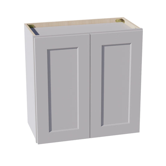 W2424-SLG  Wall Cabinet 2 Doors & 2 Shelves - Shaker Style - Light Grey   24"W x 24"H x 12"