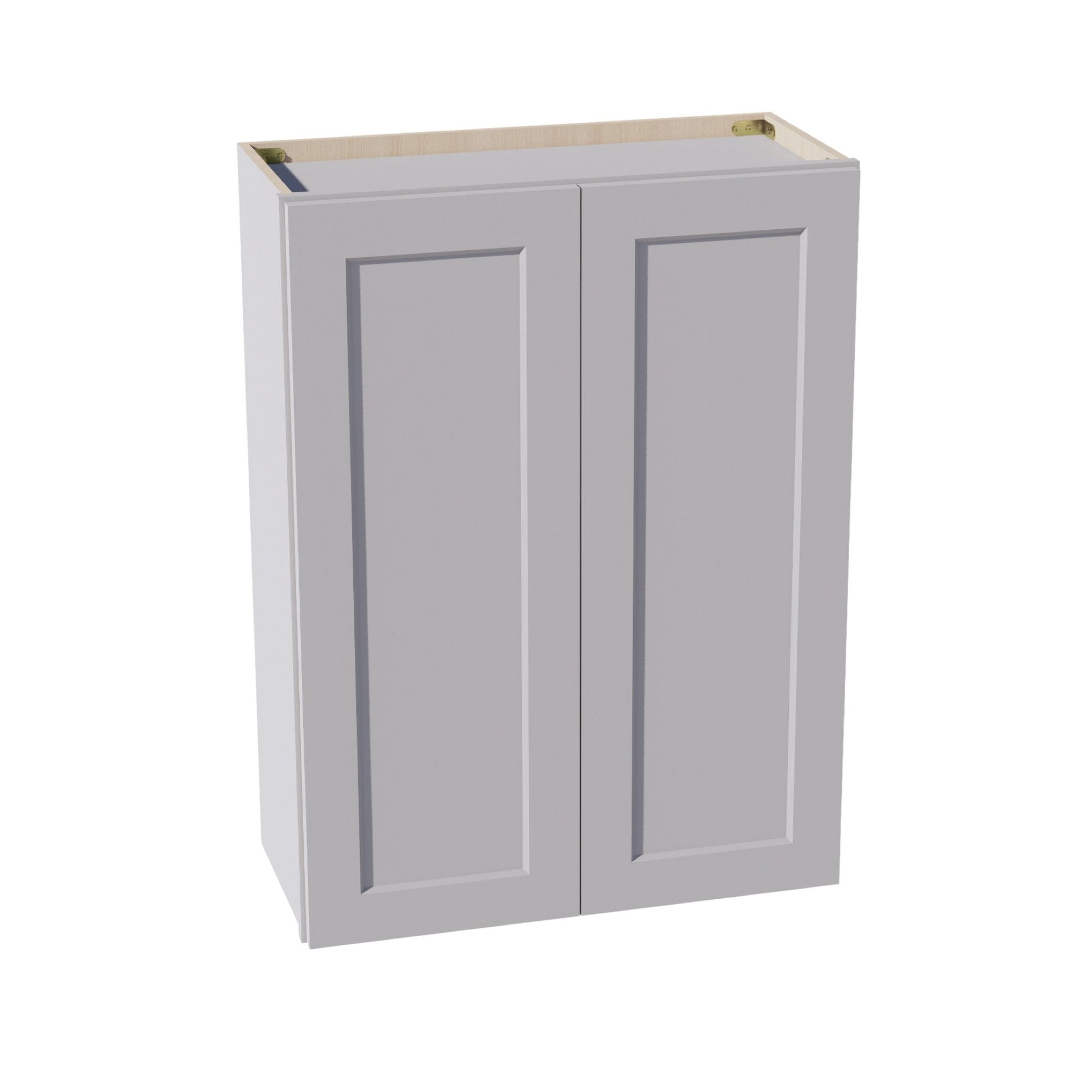 W2736-SLG  Wall Cabinet 2 Doors & 2 Shelves - Shaker Style - Light Grey   27"W x 36"H x 12"D