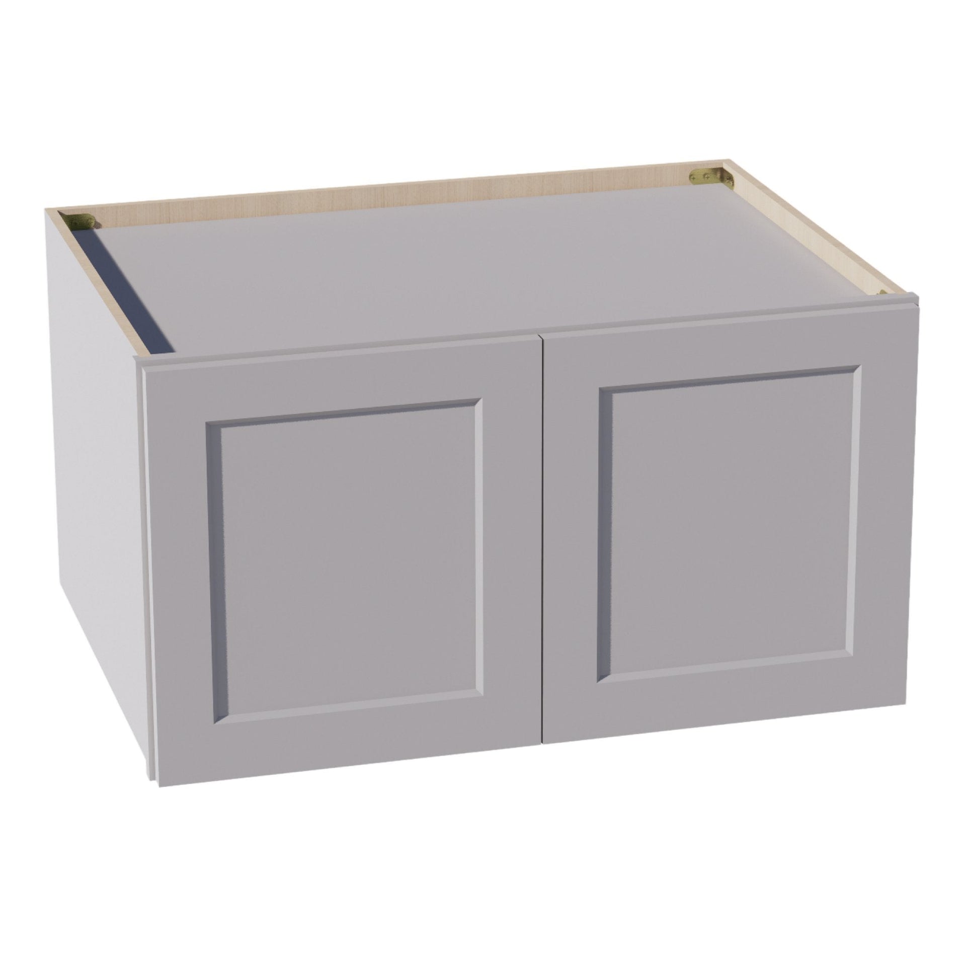 W331824-SLG  Wall Cabinet 2 Doors & 2 Shelves - Shaker Style - Light Grey   33"W x 18"H x 12"D