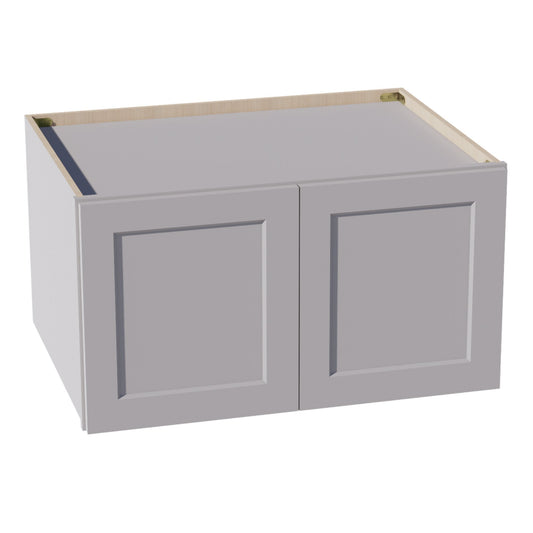 W331824-SLG  Wall Cabinet 2 Doors & 2 Shelves - Shaker Style - Light Grey   33"W x 18"H x 12"D
