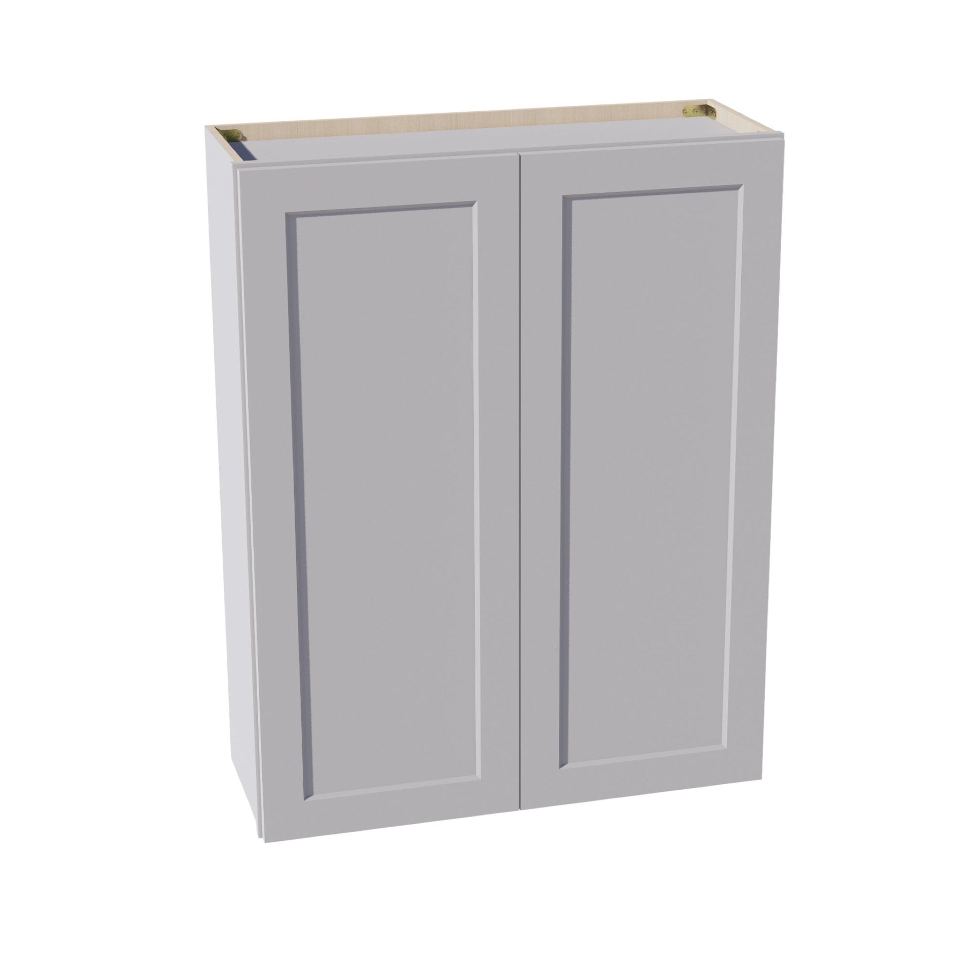 W3342-SLG  Wall Cabinet 2 Doors & 2 Shelves - Shaker Style - Light Grey   33"W x 42"H x 12"D