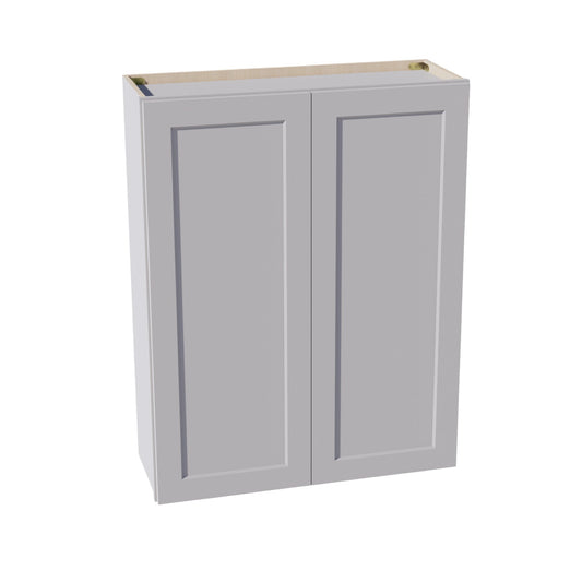 W3342-SLG  Wall Cabinet 2 Doors & 2 Shelves - Shaker Style - Light Grey   33"W x 42"H x 12"D