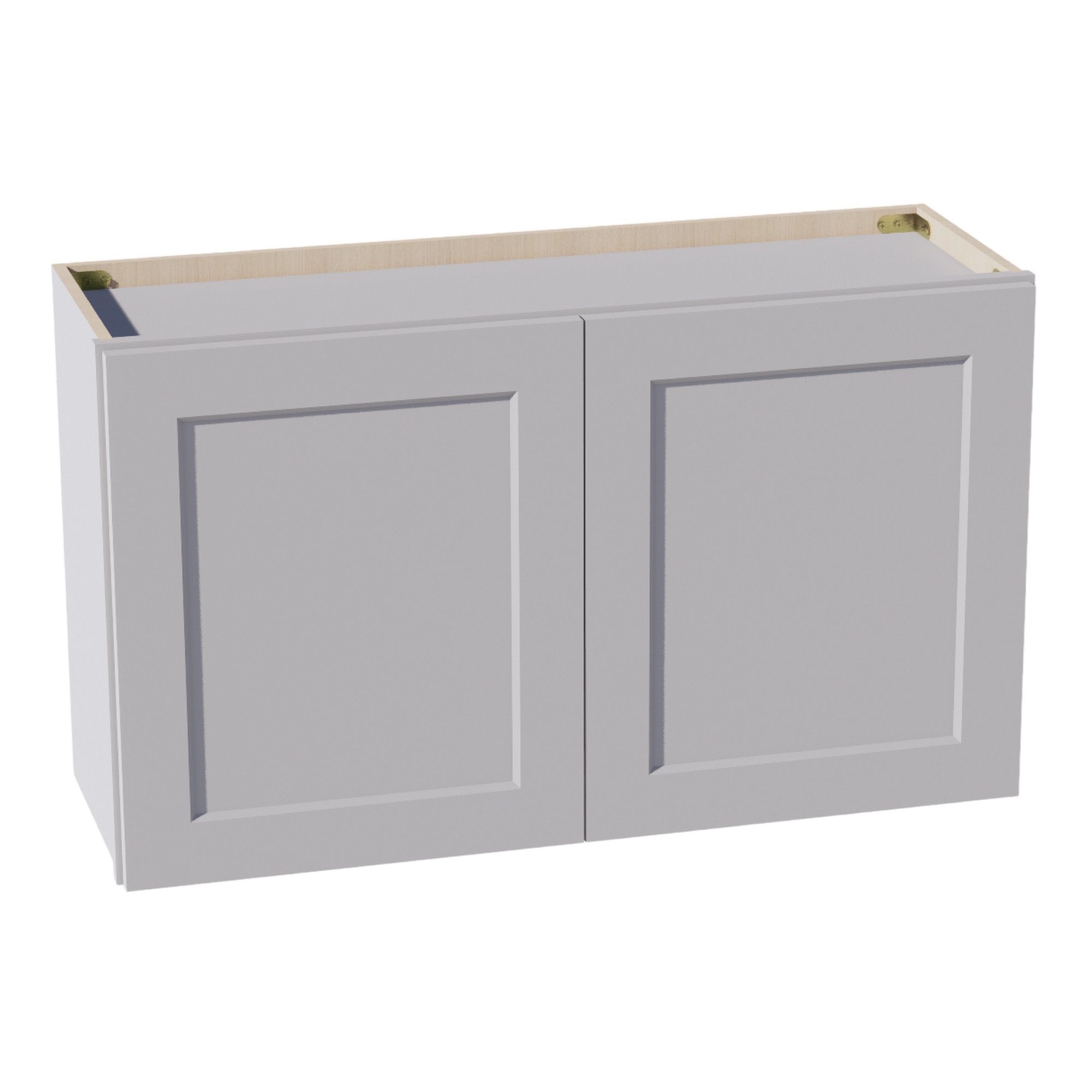W3621-SLG: Shaker Light Grey 36"W x 21"H 2 Doors Standard Wall Bridge Cabinet