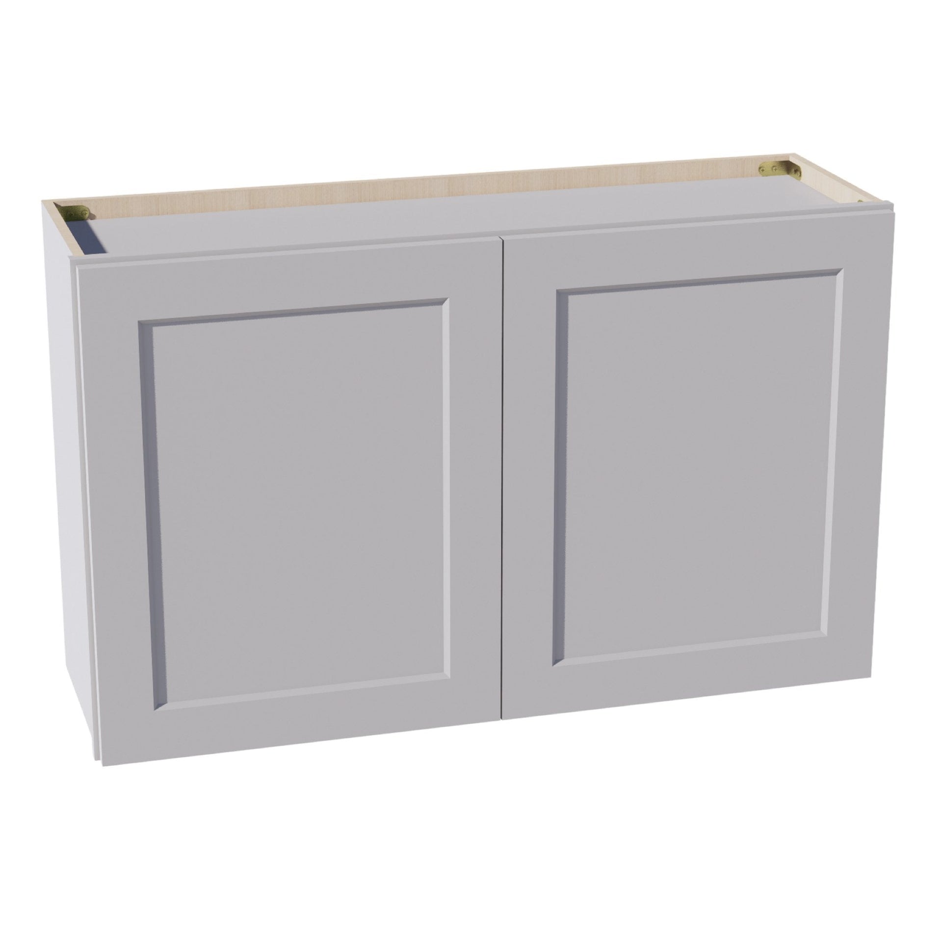 W3924-SLG: Shaker Light Grey 39"W x 24"H 2 Doors Standard Wall Bridge Cabinet