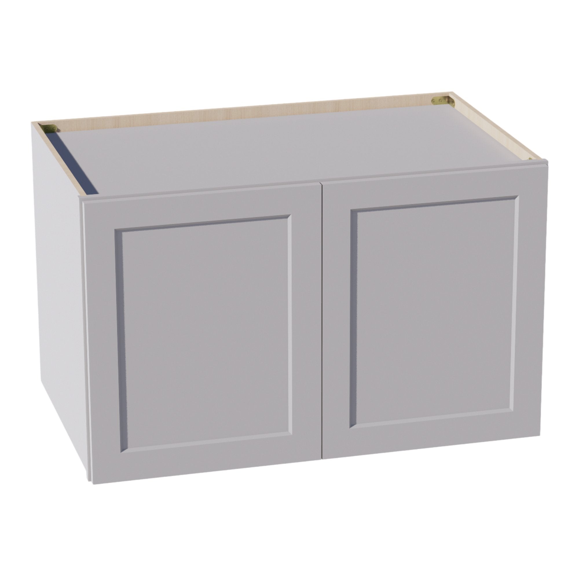 W392424-SLG: Shaker Light Grey 39"W x 24"H x 24"D 2 Doors & 1 Shelf Standard Bridge Wall Cabinet