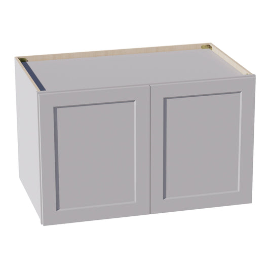 W392424-SLG: Shaker Light Grey 39"W x 24"H x 24"D 2 Doors & 1 Shelf Standard Bridge Wall Cabinet