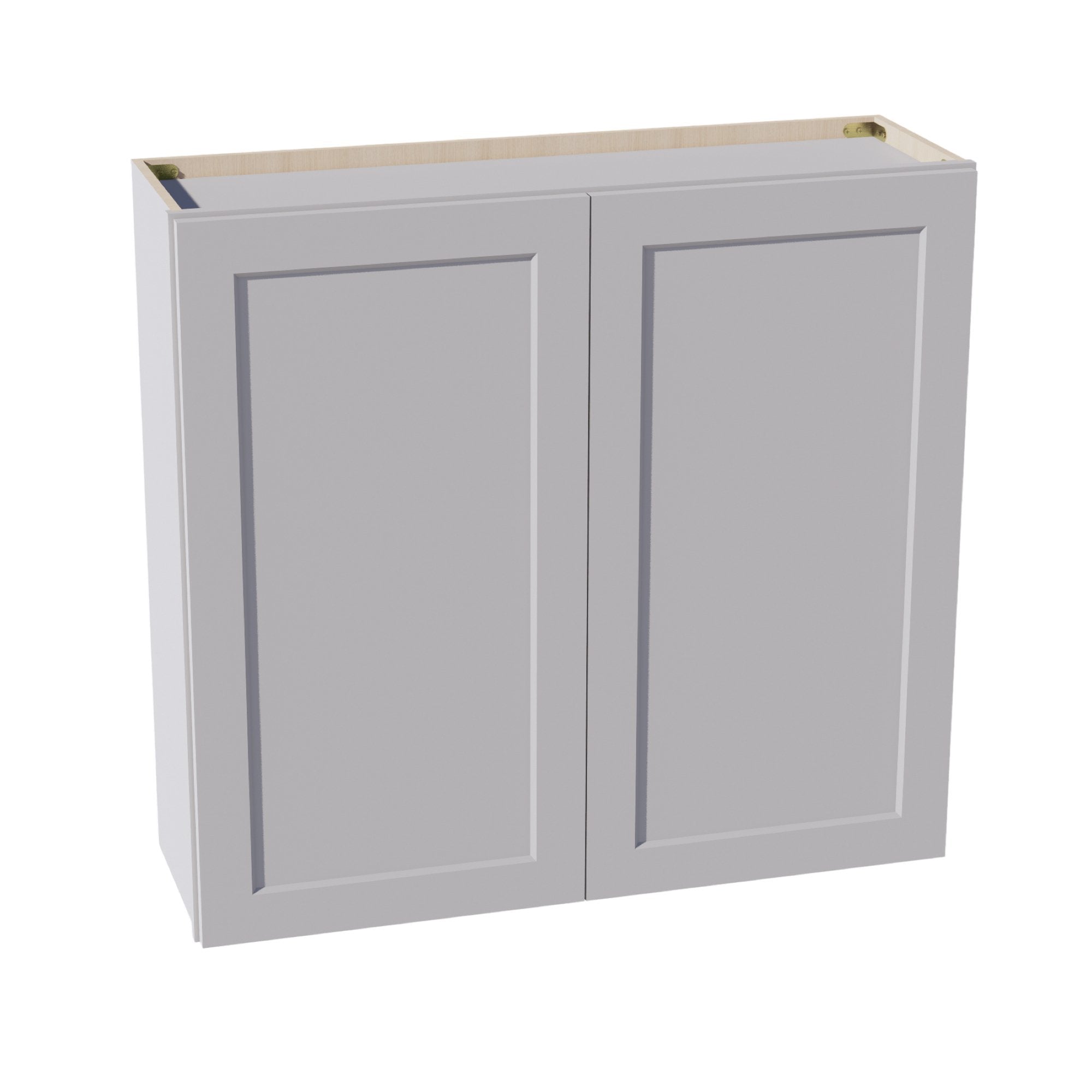 W3936-SLG: Shaker Light Grey 39"W x 36"H 2 Doors & 2 Shelves Standard Wall Cabinet