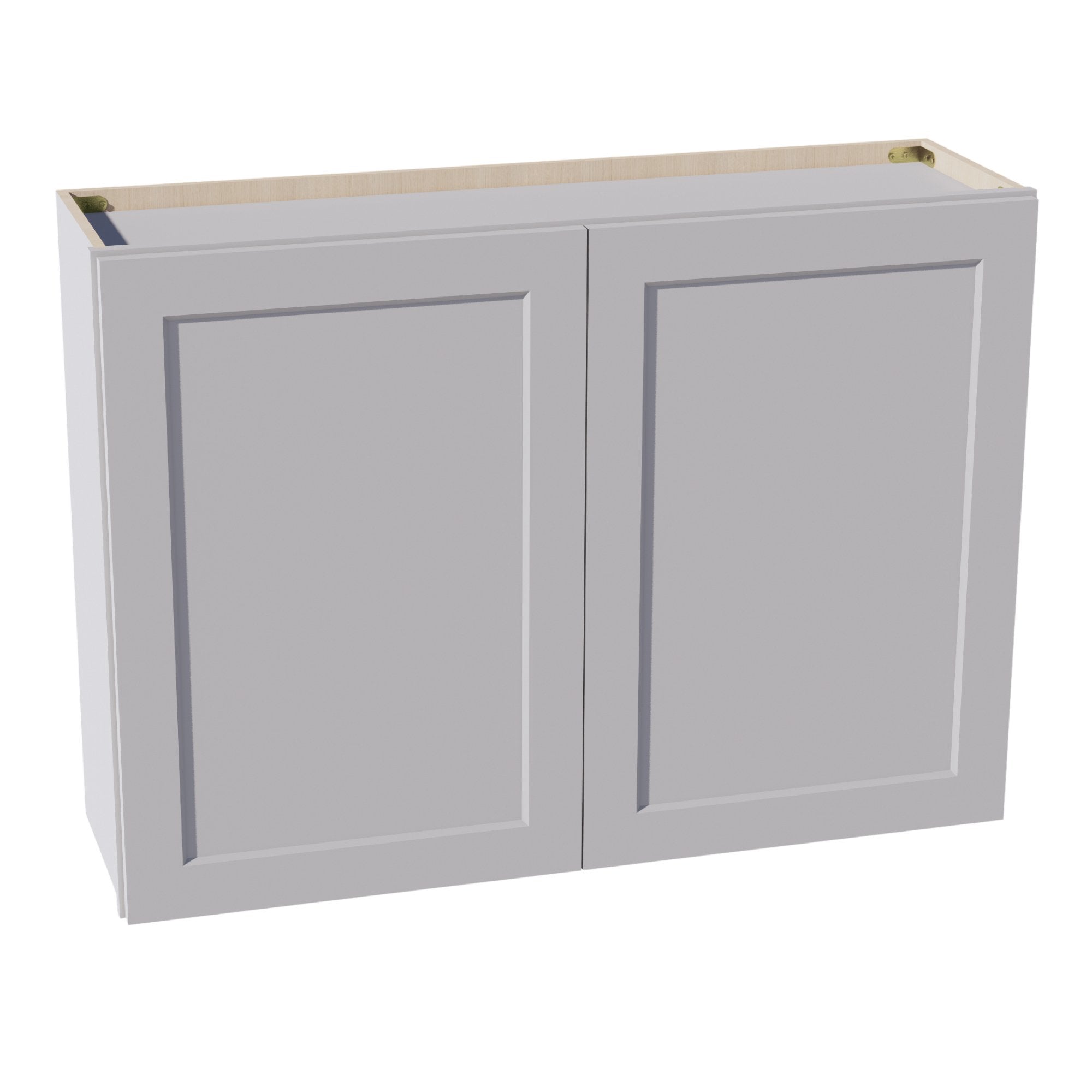 W4230-SLG: Shaker Light Grey 42"W x 30"H 2 Doors & 2 Shelves Standard Wall Cabinet