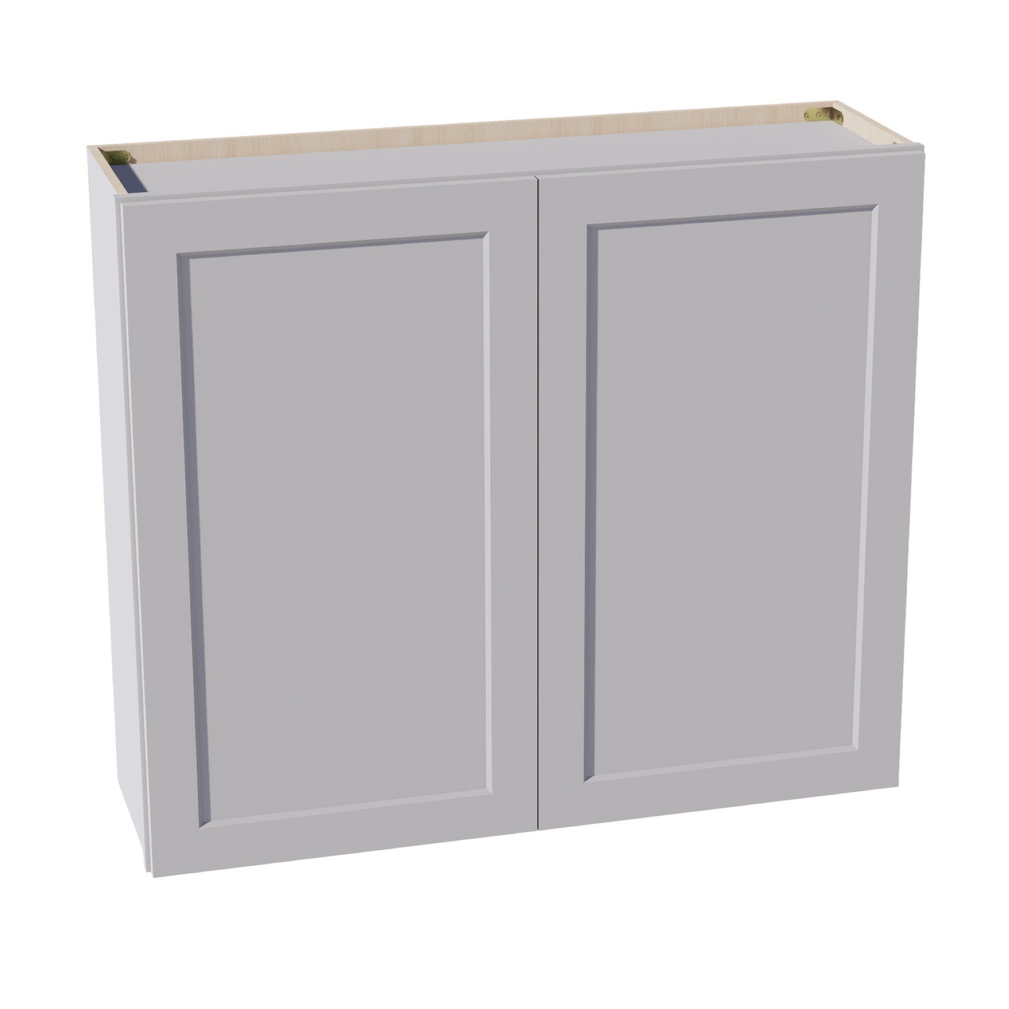 W4236-SLG: Shaker Light Grey 42"W x 36"H 2 Doors & 2 Shelves Standard Wall Cabinet