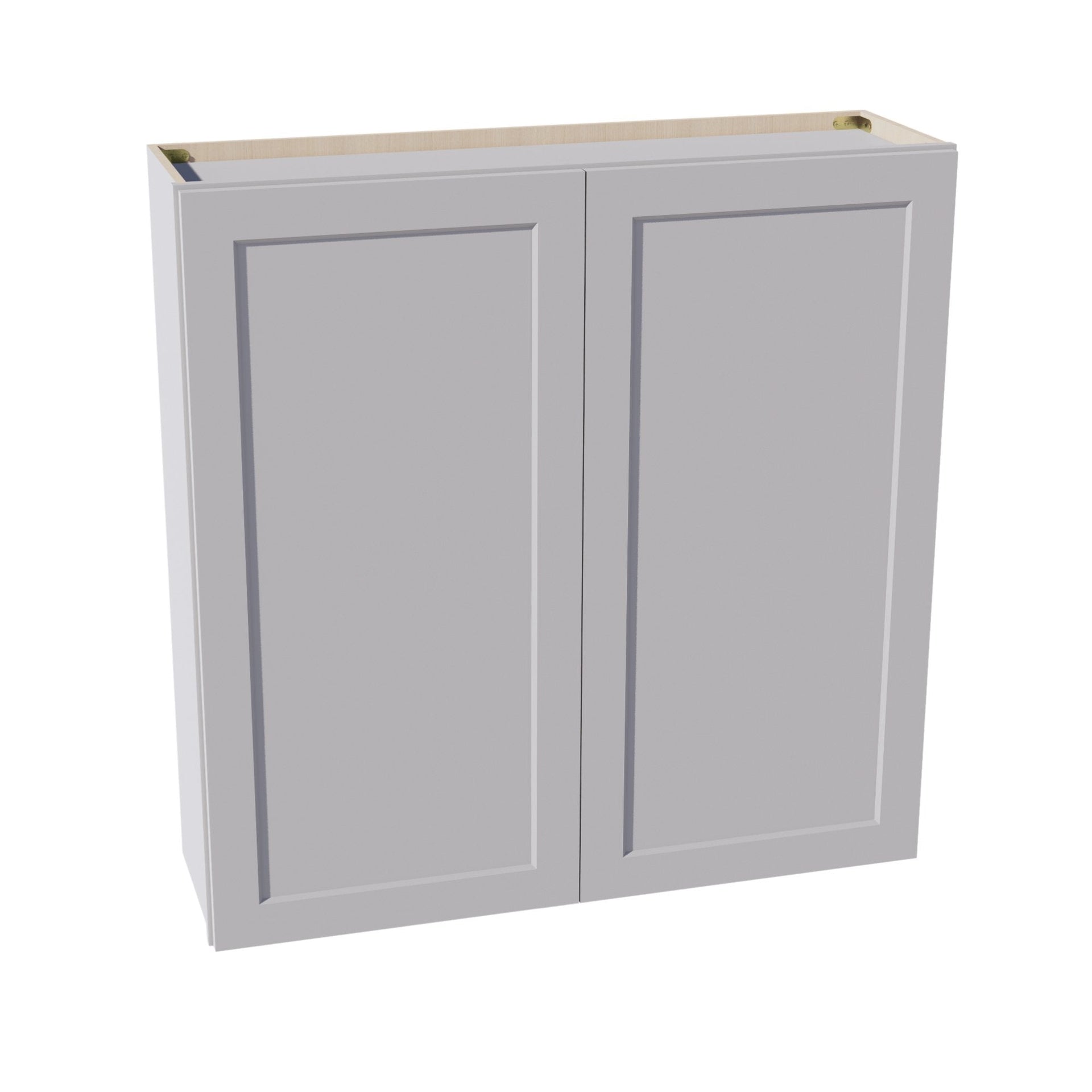 W4242-SLG: Shaker Light Grey 42"W x 42"H 2 Doors & 3 Shelves Standard Wall Cabinet
