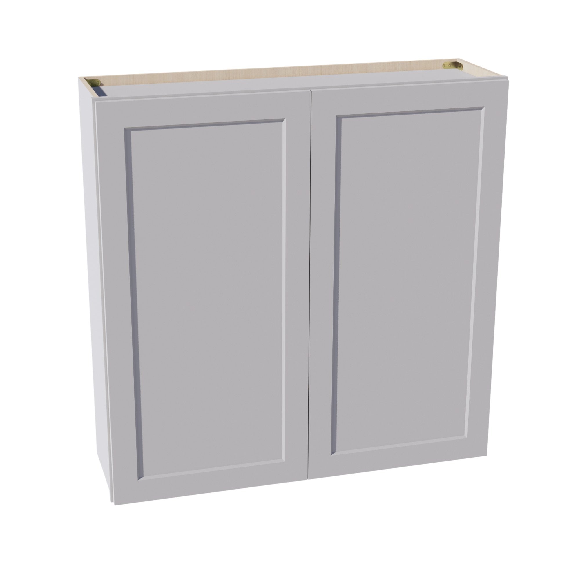 W4242-SLG: Shaker Light Grey 42"W x 42"H 2 Doors & 3 Shelves Standard Wall Cabinet