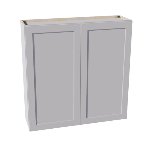 W4242-SLG  Wall Cabinet 2 Doors & 2 Shelves - Shaker Style - Light Grey   42"W x 42"H x 12"D