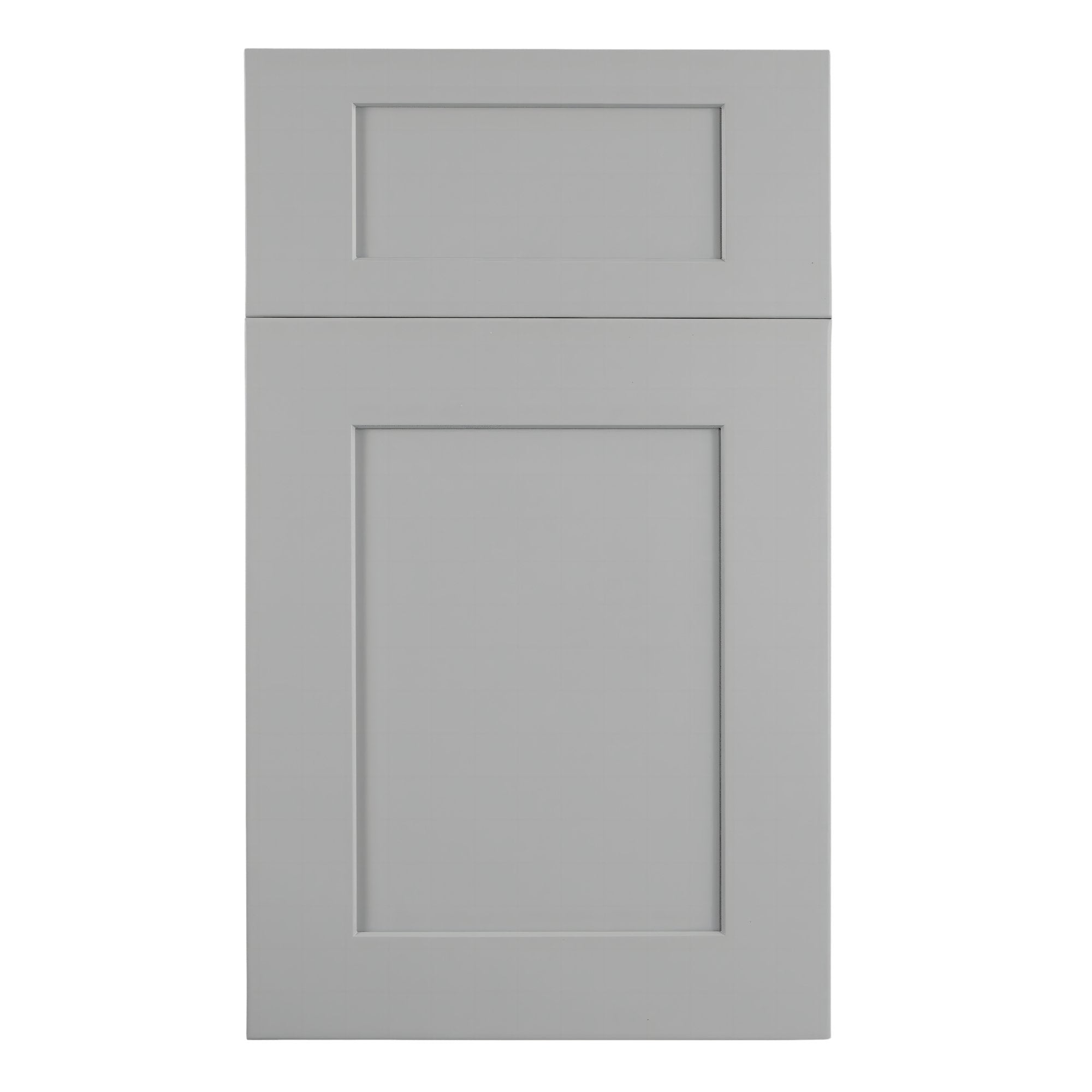 WAE1242-SLG: Shaker Light Grey 12"W x 42"H x 12"D 1 Door & 3 Shelves Wall Angle End Cabinet