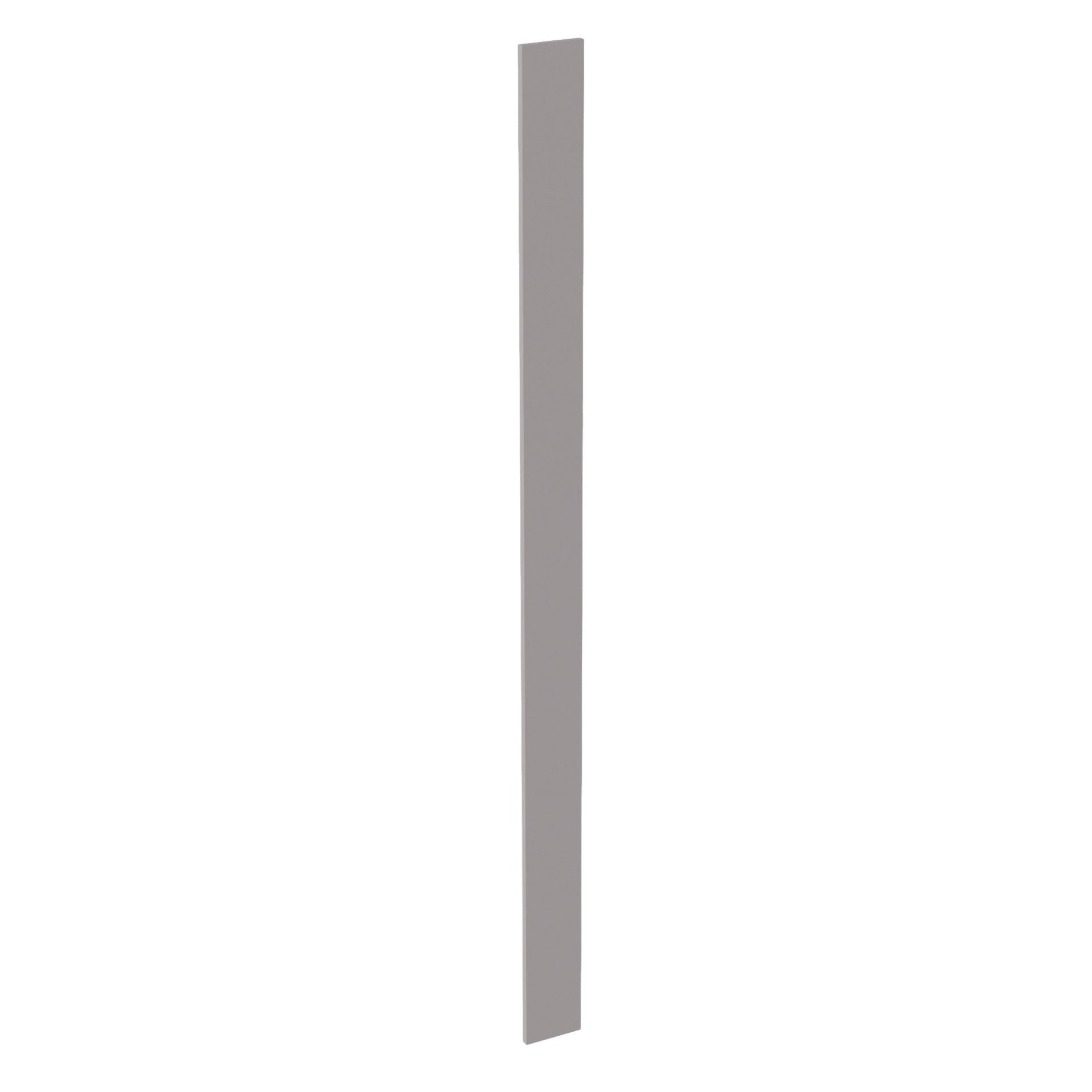 WF696-SLG  Wall Cabinet Filler - Shaker Style - Light Grey   6"W x 96"H x 3/4"D