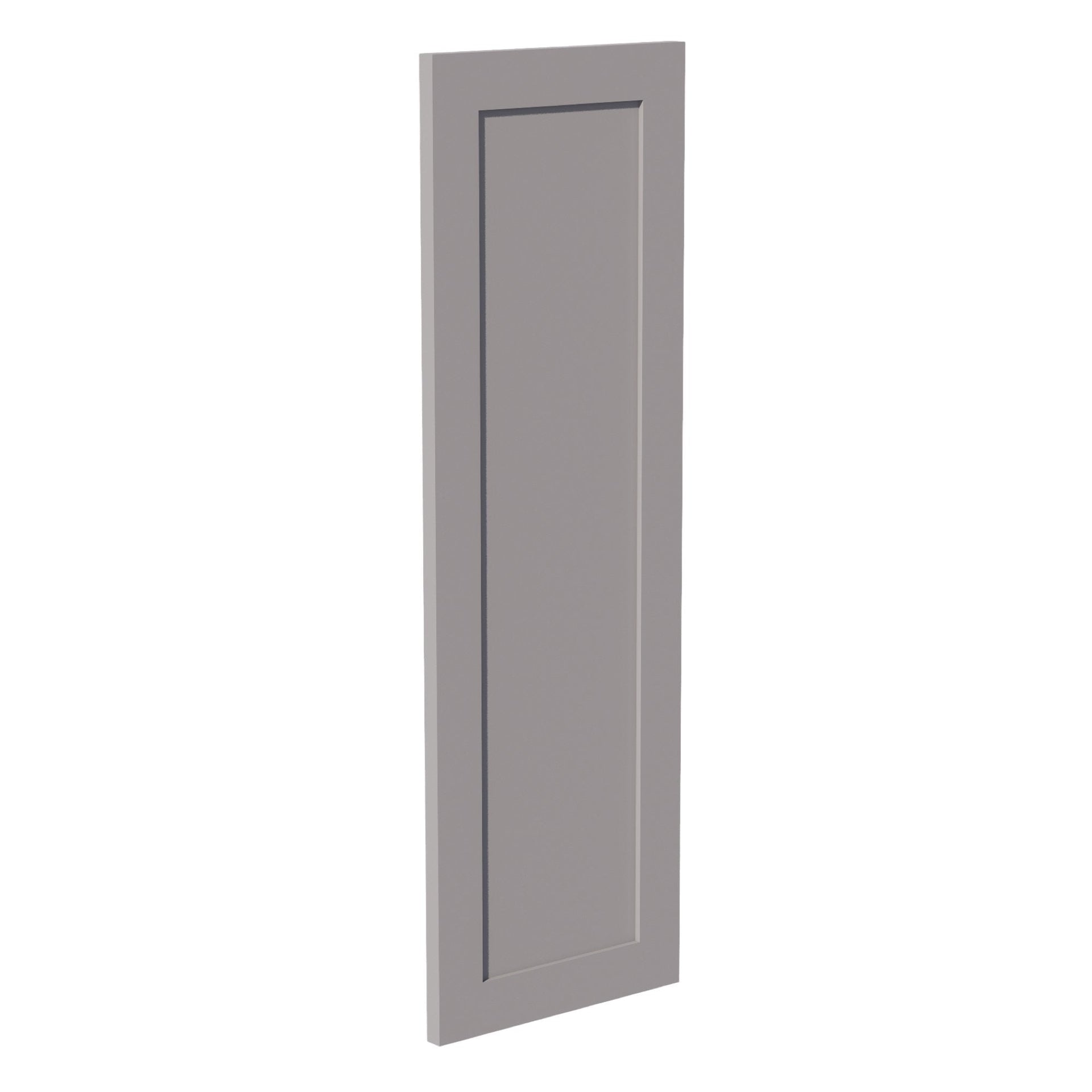 WP-W36-SLG  Wall Corner Cabinet Pie Cut  1 Door & 2 Shelves  - Shaker Style - Light Grey   11-1/2" X 11-1/2" x 36"H x 24"D