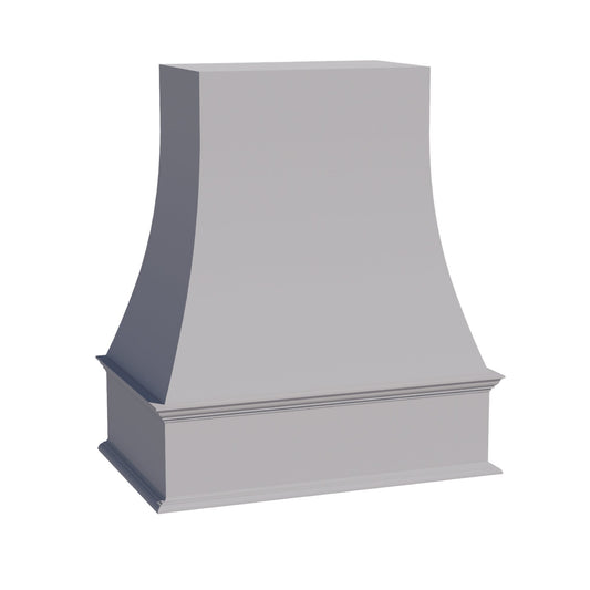 WRH3036-SLG: Shaker Light Grey 30"W x 36"H Wood Wall Mounted Range Hoods
