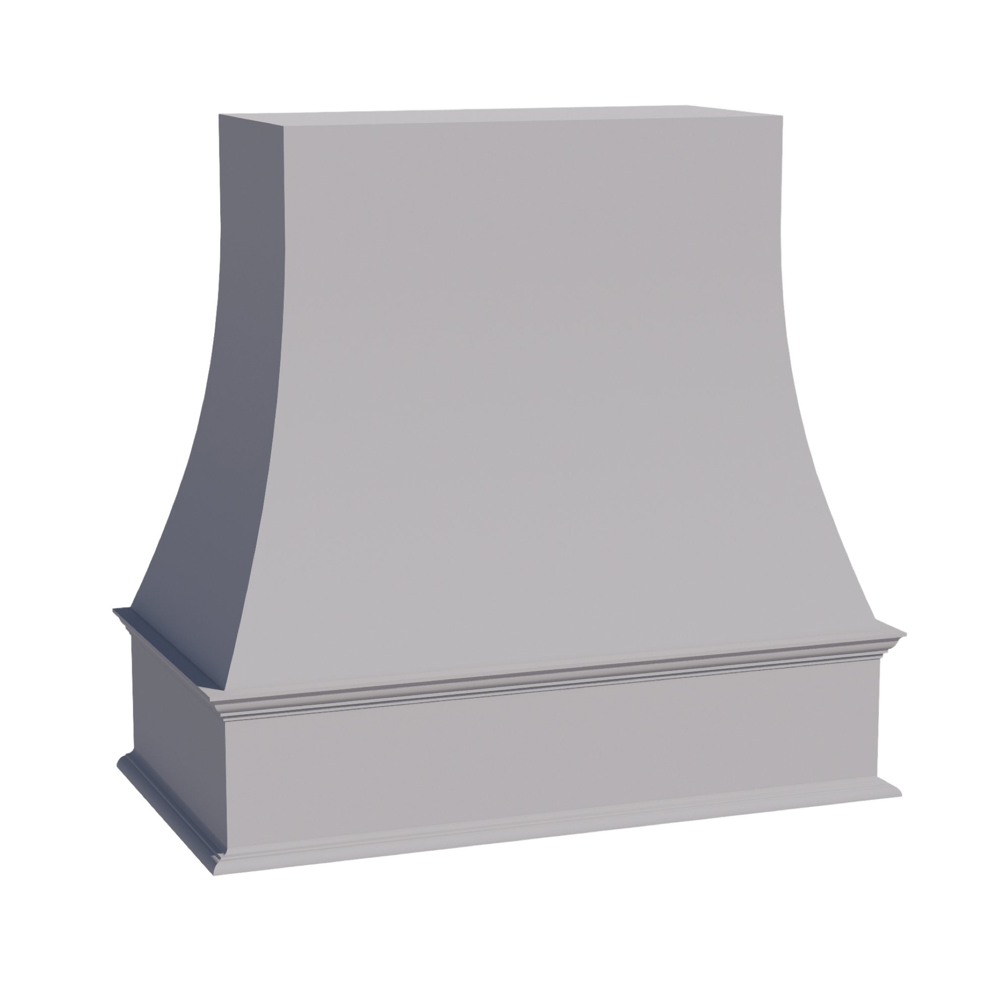 WRH3636-SLG: Shaker Light Grey 36"W x 36"H Wood Wall Mounted Range Hoods