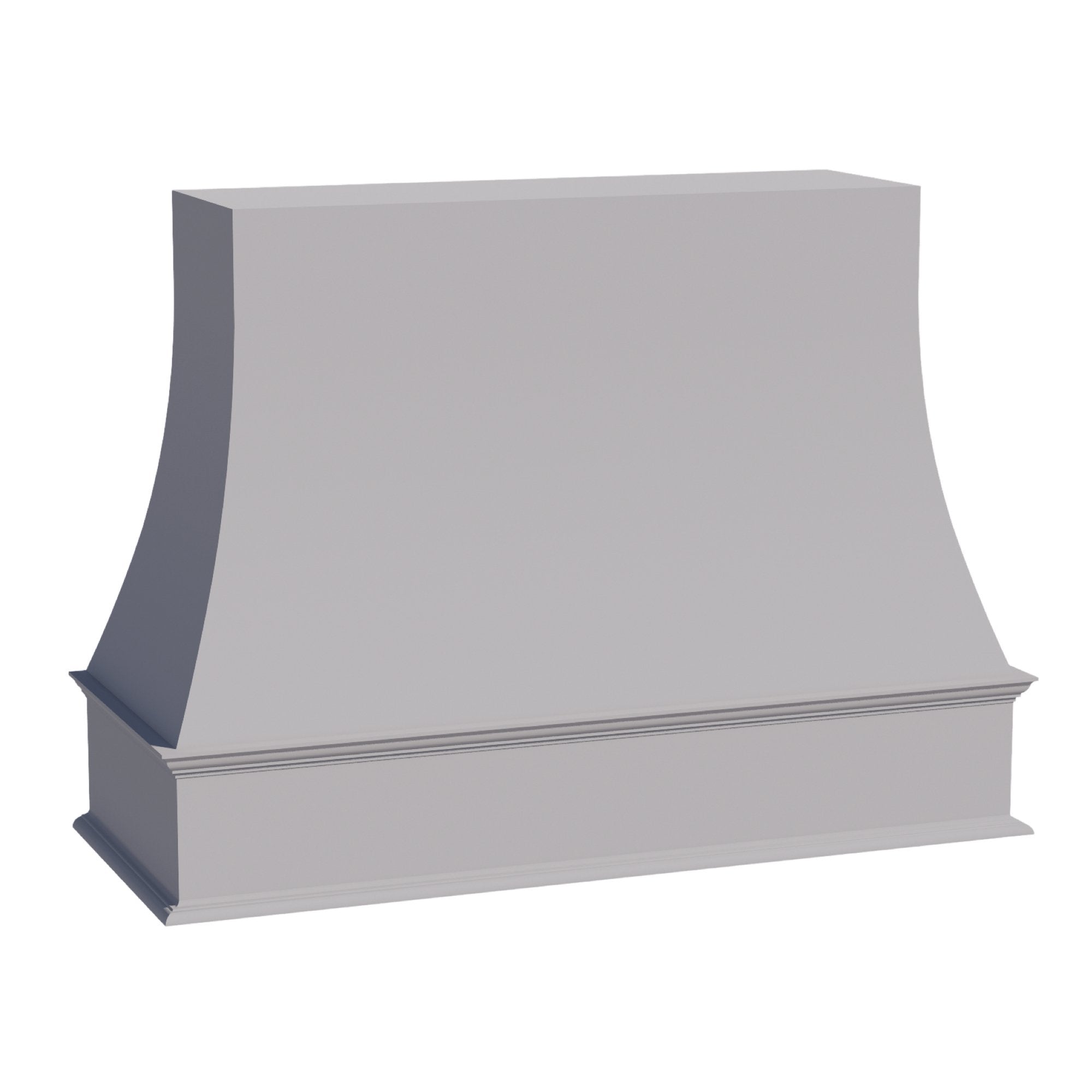 WRH4836-SLG: Shaker Light Grey 48"W x 36"H Wood Wall Mounted Range Hoods