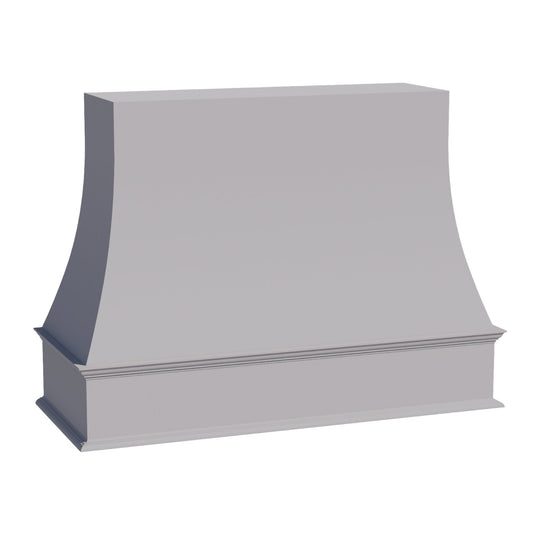 WRH4836-SLG: Shaker Light Grey 48"W x 36"H Wood Wall Mounted Range Hoods