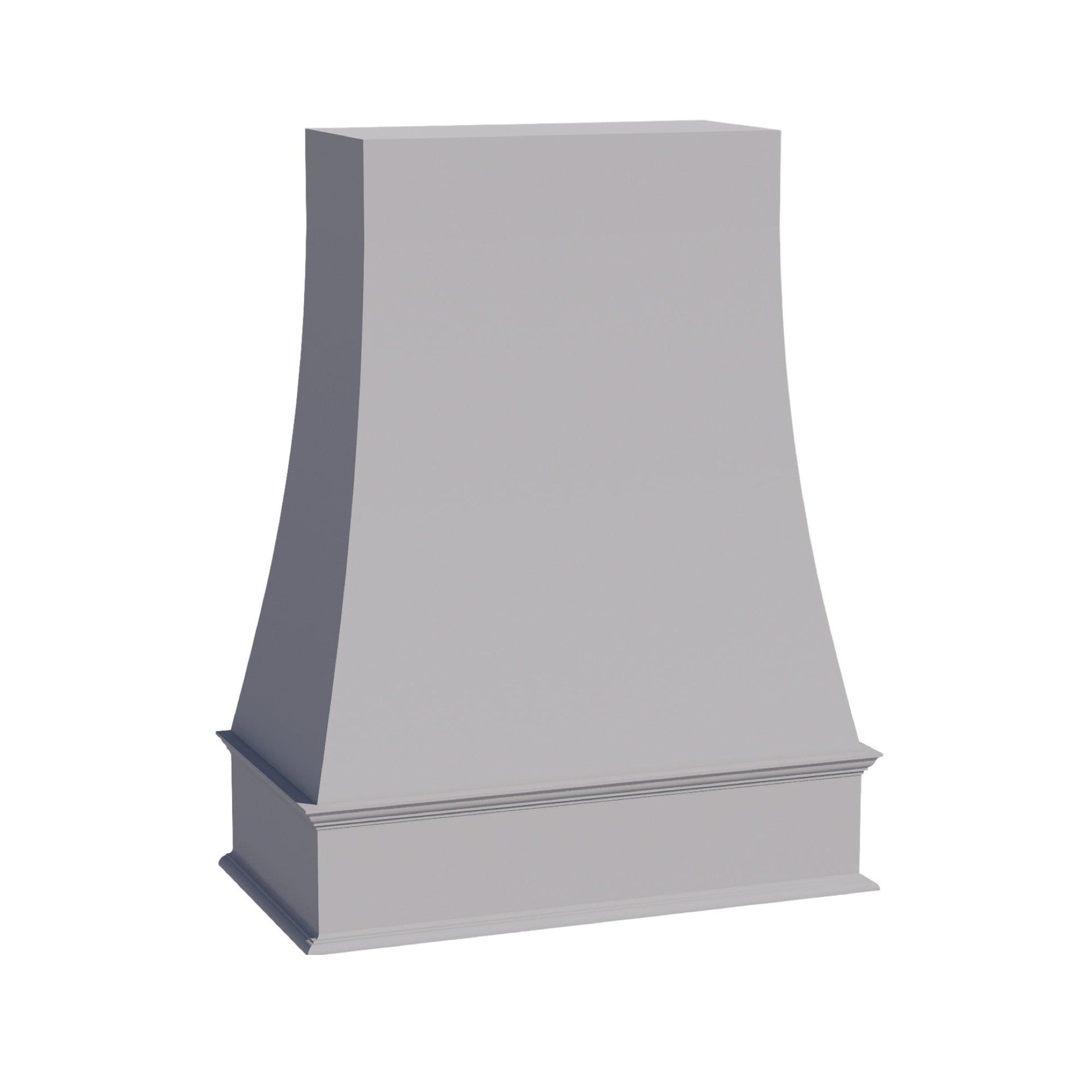 WRH4836-SLG  Wood Wall Mounted Range Hood - Shaker Style - Light Grey   36"W x 48"H x 20-1/2"D