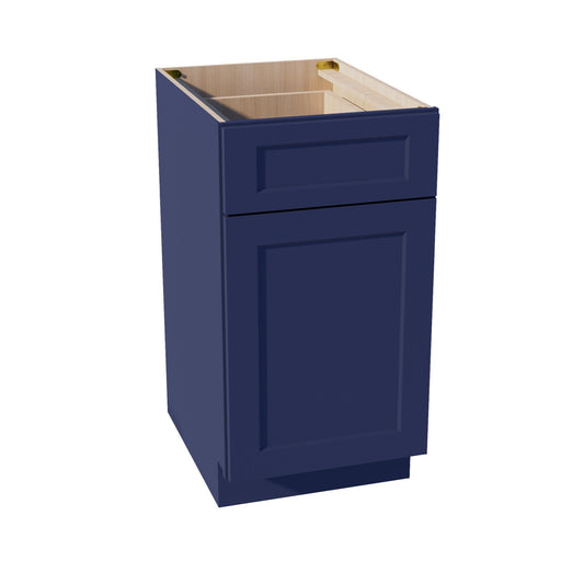 B18TR-SB  Base cabinet - Shaker Style - Blue   18"W x 34-1/2"H x 24"D