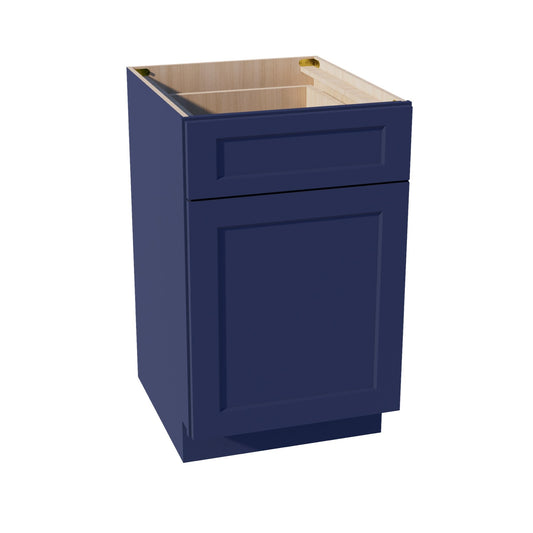 B21-SB  Base cabinet - Shaker Style - Blue   21"W x 34-1/2"H x 24"D
