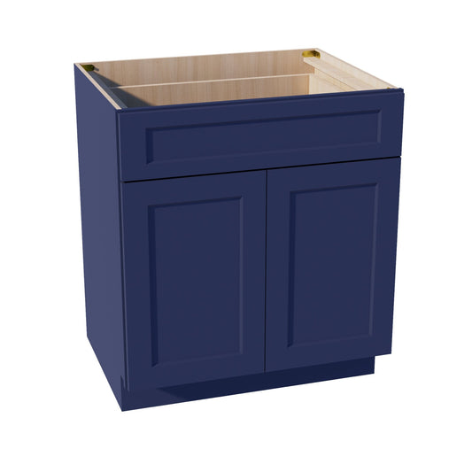 B30-SB  Base cabinet - Shaker Style - Blue   30"W x 34-1/2"H x 24"D