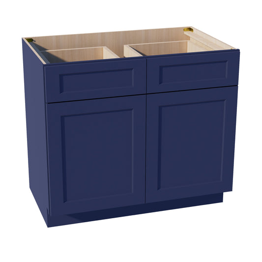 B39-SB  Base cabinet - Shaker Style - Blue   36"W x 34-1/2"H x 24"D
