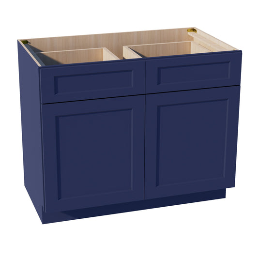 B42-SB  Base cabinet - Shaker Style - Blue   42"W x 34-1/2"H x 24"D