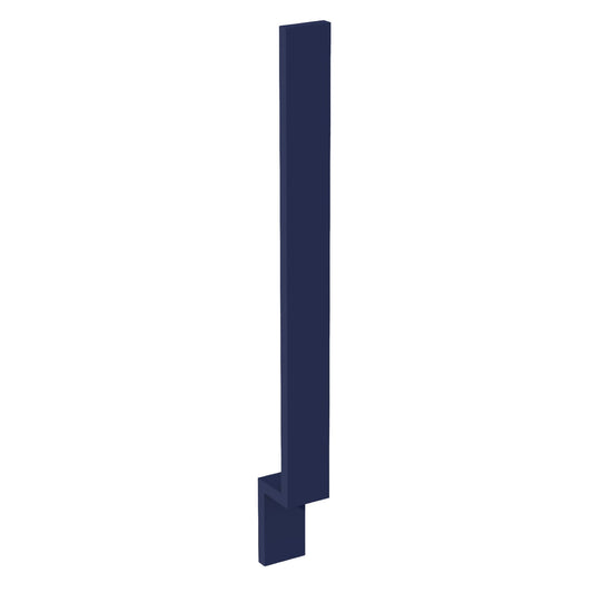 BF3-SB  Base Cabinet Filler - Shaker Style - Blue   03"W x 34-1/2"H x
