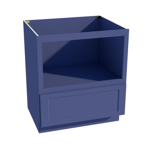 BMC30-SB  Base Cabinety Drawer Built-in Microwave - Shaker Style - Blue   30"W x 34-1/2"H x 24"D
