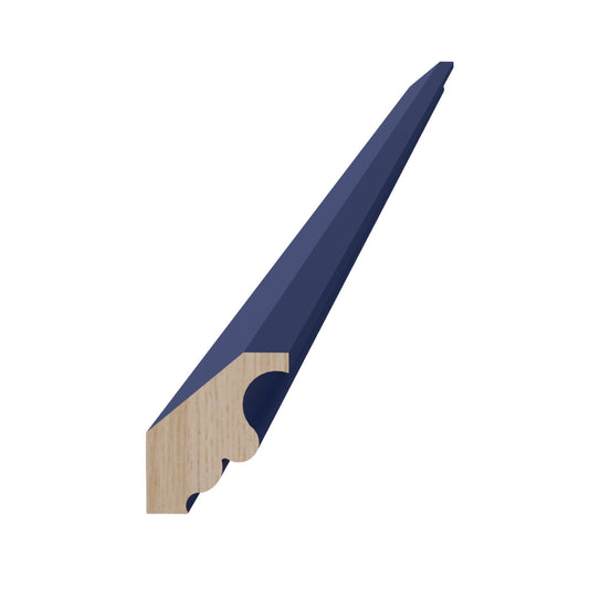 CM2-SB  Crown Molding - Shaker Style - Blue   96"W x 2"H x 1-3/4"D